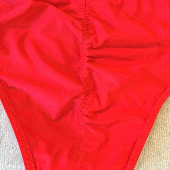 Cherry Vibrant Scarlet ‘A’ Red Stitched Bikini Bottom Wmn’s Sz M - Picture 5 of 5